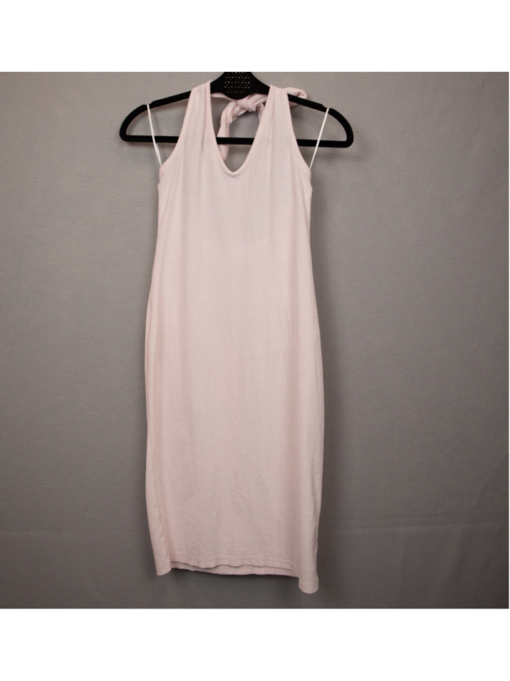 Standard James Perse pink terry cloth halter top dress-1